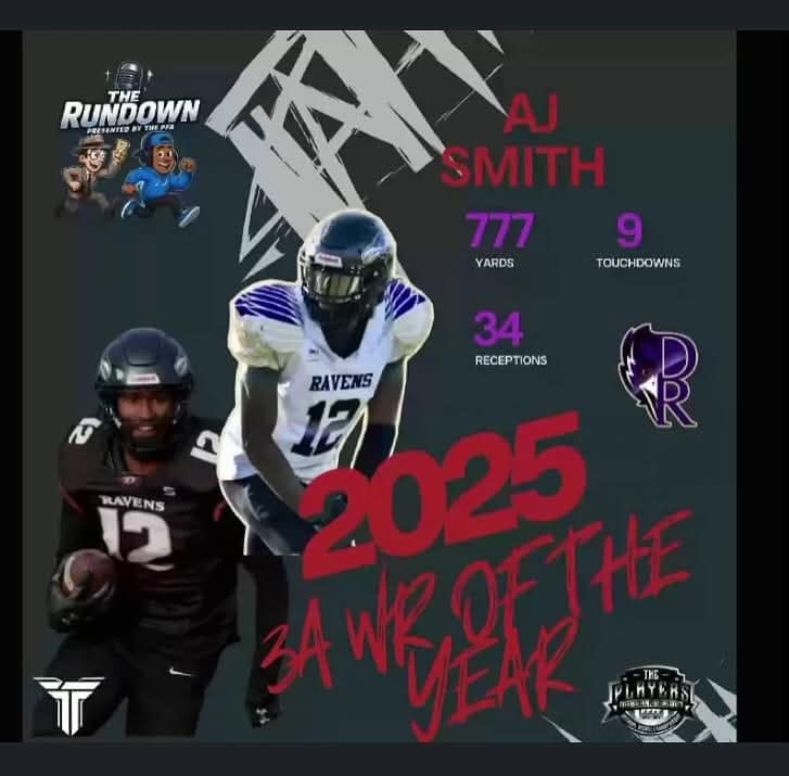 AJ Smith named PFA 3A WR of the year 